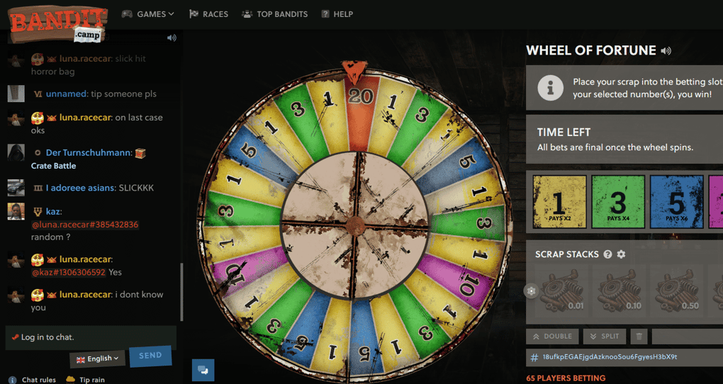 THE WHEEL OF FORTUNE INTERFACE